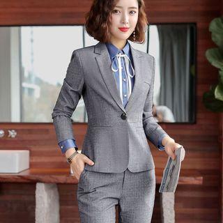 Long-sleeve Ribbon Shirt / Blazer / Dress Pants / Pencil Skirt