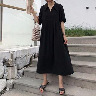 Puff-sleeve Shirtdress (various Designs)