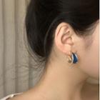 Glaze Open Hoop Earring 1 Pair - Glaze Open Hoop Earring - Blue - One Size