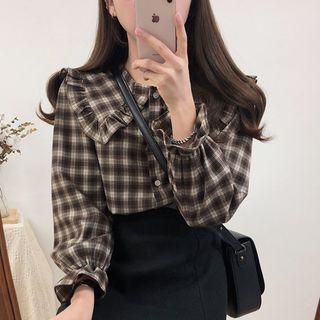 Peter Pan Plaid Blouse