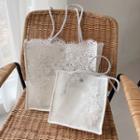 Set: Lace Tote Bag
