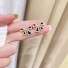 Cat Pom Pom Stud Earring / Clip-on Earring