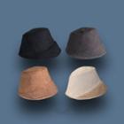 Shearling Faux Suede Panel Bucket Hat