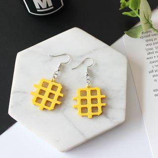 Acrylic Waffle Earring