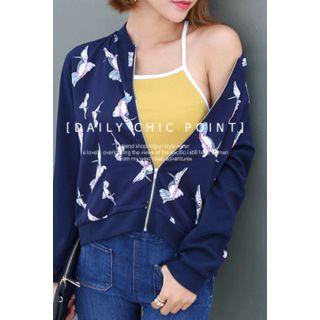Printed Zip-up Jacket