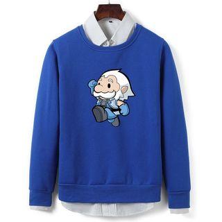 Cartoon Round Neck Pullover