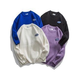 Long-sleeve Tag Knit Sweater