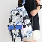 Astronaut Print Nylon Backpack / Bag Charm / Set