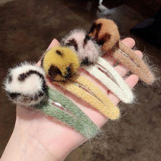 Faux Fur Bobble Hair Clip