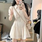 Puff-sleeve A Line Dress