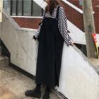 Striped Oversize Long-sleeve T-shirt / Midi Jumper Dress