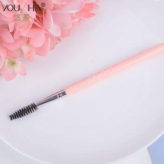 Eyelashes Makeup Brush Silver & Pink - One Size