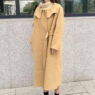 Collared Side Tie Coat