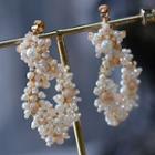 Wedding Faux Pearl Dangle Earring 1 Pair - Champagne - One Size