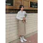 Slit-front Long H-line Skirt
