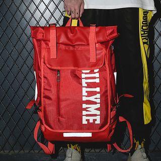 Lettering Reflective Lightweight Backpack