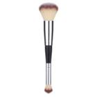 Dual Head Blush Brush Black & Silver - One Size
