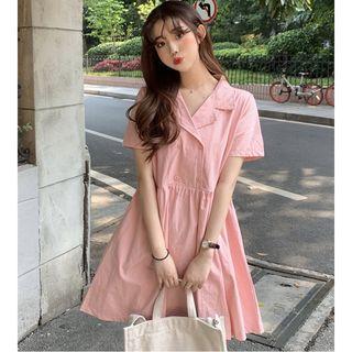 Heart Double-breasted Dress
