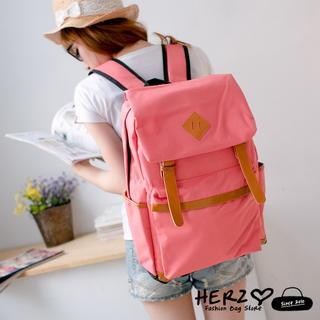 Canvas Backpack Pink - One Size