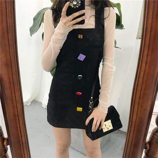 Embellished Pinafore Dress