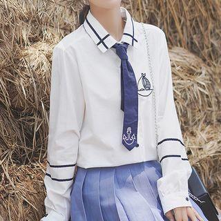 Ship Embroidered Shirt