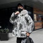 Camouflage Faux-fur Hooded Coat