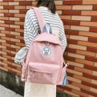 Canvas Piggy Embroidered Backpack