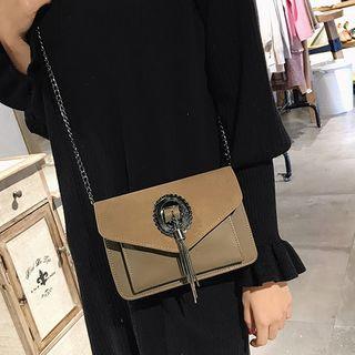 Faux-leather Fringed Shoulder Bag