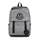 Belted Canvas Backpack With Usb Charging Port