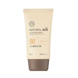 The Face Shop - Natural Sun Eco Oil Clear Sun Cream Spf50+ Pa+++ 50ml