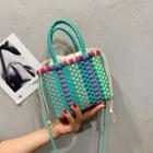 Woven Bucket Bag Green - One Size