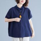 Color Panel Short Sleeve Top
