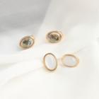 Resin Oval Earring