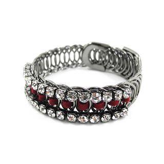Embellished Chain Bangle (black) One Size