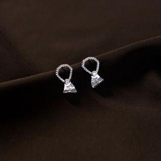 Pull Tap Sterling Silver Earring 1 Pair - Silver - One Size