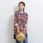 Patterned Long Sleeve Tunic