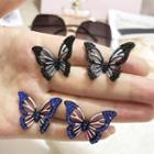 Rhinestone Butterfly Stud Earring