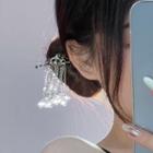 Faux Crystal Alloy Hair Stick 1pc - G2418 - Silver - One Size