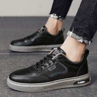 Applique Lace Up Platform Sneakers
