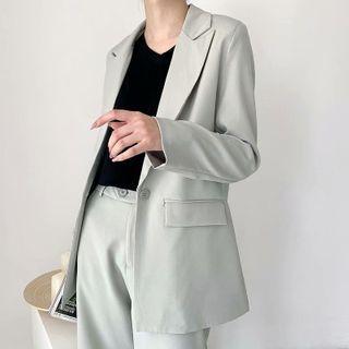 One Buttoned Blazer / Dress Pants / Set