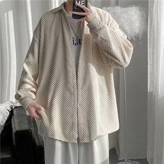 Waffle Loose-fit Corduroy Shirt