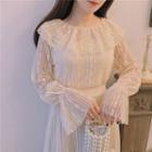 Lace Flared-sleeve Top