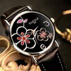 Floral Strap Watch