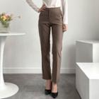 High-rise Straight-leg Dress Pants