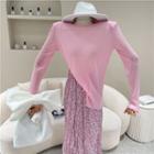 Long-sleeve Split T-shirt