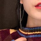 Gold Plated Curved Bar Fringed Earring Gold Plated - Gold - One Size