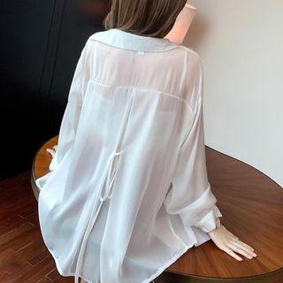 Tie-back Chiffon Shirt