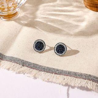 Rhinestone Ear Stud Stud Earring - Blue - One Size