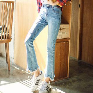 Rip Boot Cut Jeans
