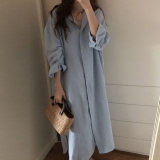 Maxi Linen Shirtdress